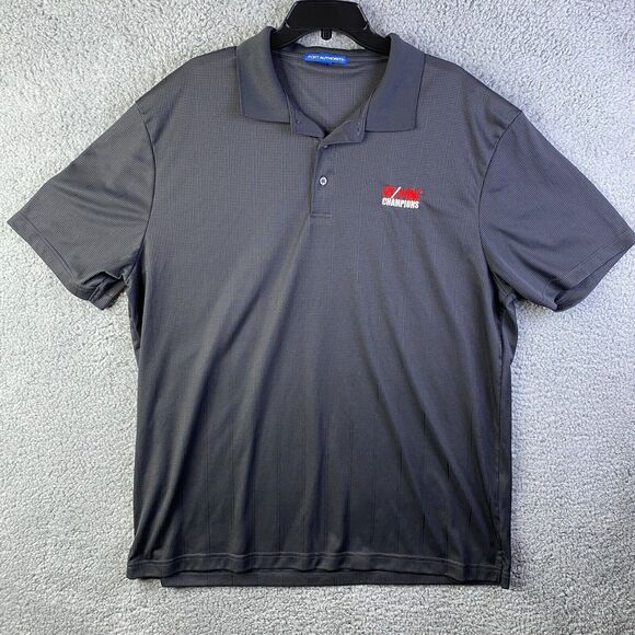 Port Authority Dri-Fit Men's Polo Size 2XL Dark Grey Golf Shirt Short Sleeve NEW - Picture 1 of 13